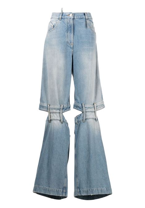 Jeans Ashton a gamba ampia in celeste - donna